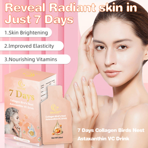 Bebida de Colágeno Activo DUOZI con Nido de Pájaro, Astaxantina y Vitamina C para Aclarar la Piel, Elasticidad y Antienvejecimiento, Resultados en 7 Días, Sobres de 30 ml - Product Image 3