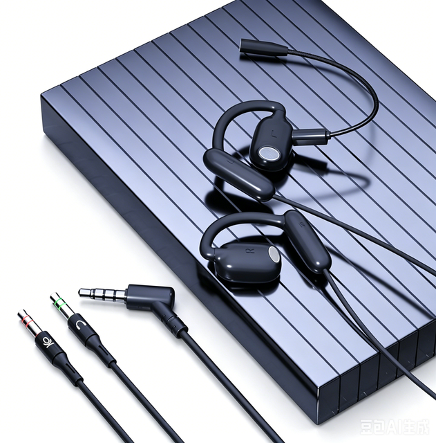 Computer Wired Headphones Ear Hanging USB Universal with Microphone Headphones Laptop with 1.5 Meters