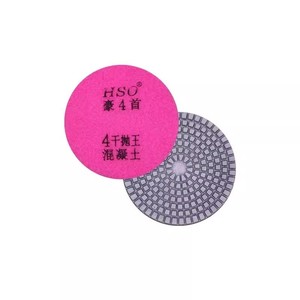 Discos de Pulido en Seco para Concreto Haoshou 4 y 5 para Amoladora Angular, Tipo Disco Extra Fino para Pulir y Desbastar - Product Image 2
