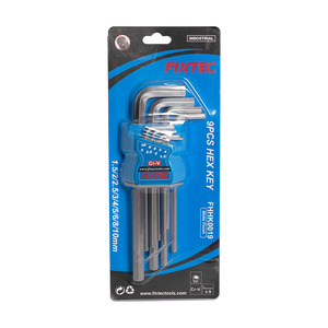Juego de Llaves Allen Hexagonales FIXTEC de 9 Piezas con Longitud Media FHHK0019 - Product Image 5