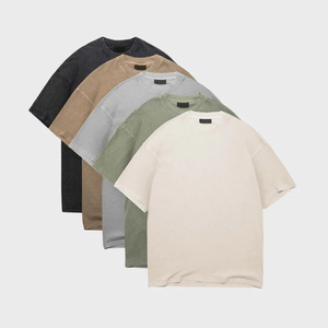 Fit Wash T-Shirt for <b>Men</b> Short Sleeve Tshirt Top Organic Cotton <b>Men's</b> T Shirt Sustainable O-Neck Tshirts Custom <b>Mens</b> Clothes - Product Image 1