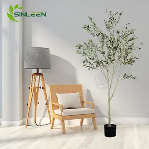 Kunstplant Faux Indoor Sier 6ft Plastic Simulatie Bonsai Groothandel Decoratie Nep Olijfboom