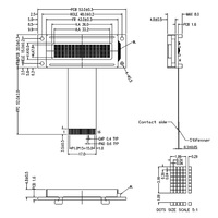 Penjualan Pabrikan Modul Panel Layar LCD 19 inci 53*20MM 1602 16x2 Karakter dengan AIP31066 Paralel untuk Instrumentasi