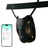Masturbateur masculin portable, vibrateur d'entraînement du pénis, stimulateur du gland, contrôle par application, jouets sexuels vibrants pour adultes pour homme