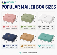 HONPAK Boîte d'expédition ondulée personnalisée violette durable écologique pour perruque d'emballage de cheveux avec logo personnalisé