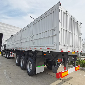 Semirremolque de Descarga Lateral de 4 Ejes, Personalizable, de Alta Resistencia, Neumáticos 12R22.5, Capacidad de Carga de 30T, Construcción de Acero/Transporte de Grava - Product Image 3