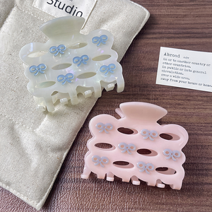 Nueva Llegada Estilo Francés Decoración del Cabello Tocado Lazo Hueco Pinza de Pelo Hecho de Acetato Duradero - Product Image 5