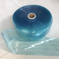 Rideau de porte en PVC transparent Jinshi ChinaSupplier, rideau à lanières en PVC industriel, rideau à lanières en PVC super transparent, rouleau de rideau à lanières en PVC