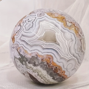 ลูกแก้วอาเกตธรรมชาติจากเม็กซิโก - ลูกแก้วอาเกตเม็กซิกันแท้ขัดเงา เหมาะสำหรับตกแต่งบ้านและทำเครื่องประดับ DIY - Product Image 5