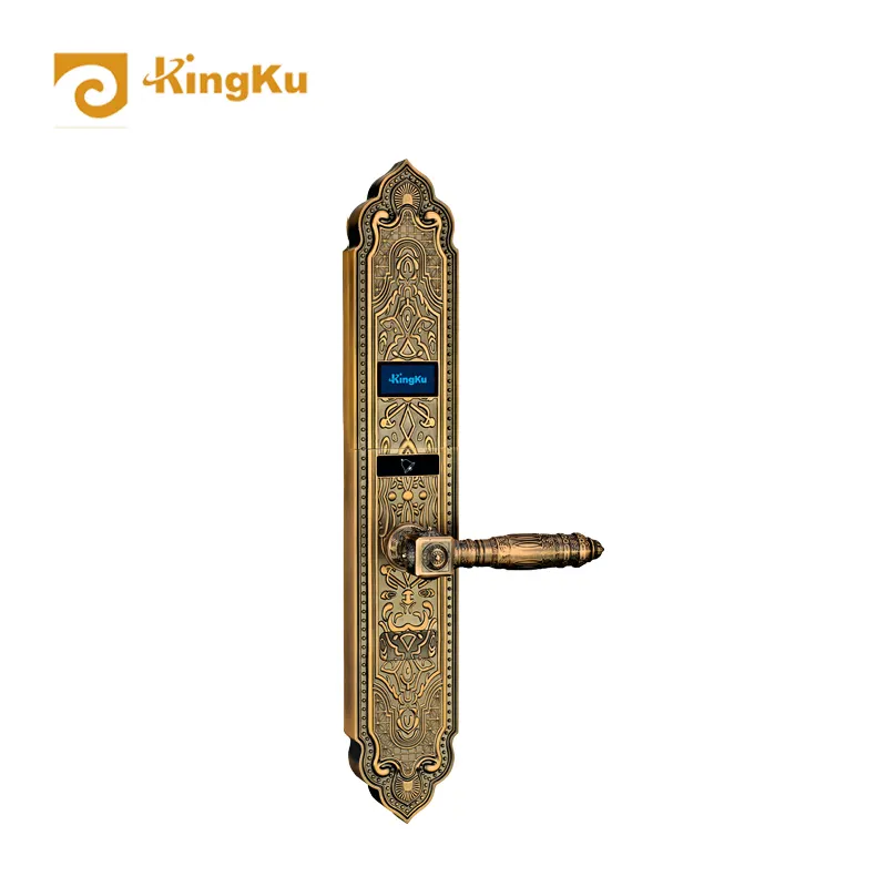 KINGKU di sicurezza serratura della porta di impronte digitali serratura a maniglia smart serratura della porta wifi