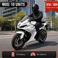 Moto électrique de course haute vitesse 3000W 5000W tout-terrain 72V 85-100KM/H, puissante moto sportive pour adultes HKL-021