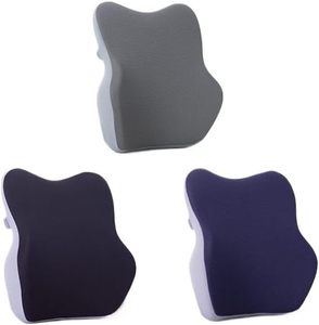 Compact Memory Foam Lumbar Support Cushion Office Chair Backrest <b>Pillow</b> for Work or Reading <b>Posture</b> Corrective Cushion - Product Image 4