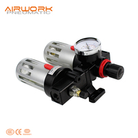 BFC2000 Airtac, filtre à air comprimé en alliage d'aluminium certifié CE, régulateur, unité de traitement combinée FRL, source 0-0,9 MPa