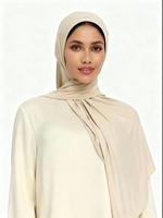 Écharpe Hijab en Jersey Liquide Personnalisée avec Logo et Couleurs, Jersey Nuage, Bonnes Coutures, Ourlet Roulé, Points Soignés pour Bébé