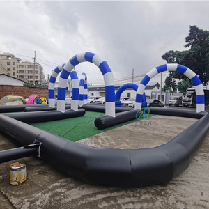 Piste de course gonflable Go Kart gonflable de garantie de satisfaction, avec un design innovant et une <span class=keywords><strong>livraison</strong></span> rapide - Product Image 1