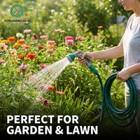 Tuyau d'arrosage de jardin en PVC tressé en polyester 3 couches, 3/4 pouce, 30 m, WP 8 bars, BP 24 bars, anti-torsion, longue durée de vie, pour l'irrigation domestique et extérieure