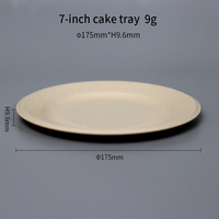 Plaques en papier pour gâteaux personnalisées avec logo imprimé de 7 pouces, plateaux en carton pour pâtisserie
