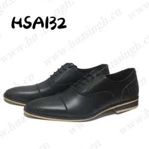 <span class=keywords><strong>Wyx</strong></span>, chaussures habillées en cuir à bout pointu à double articulation pour hommes chaussures de bureau à semelle extérieure en caoutchouc durable populaires au Cambodge HSA132 - Product Image 1