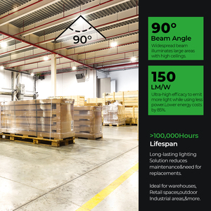 เซ็นเซอร์เคลื่อนไหวได้รับการสนับสนุนยูเอฟโอแสงเบย์สูง240W200W150W100W 3พลังงาน switchable 4000K/5000K IP65อุตสาหกรรมกันน้ำ - Product Image 3