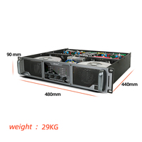 Module d'amplificateur de puissance professionnel OEM 11000S Musique Karaoké 4 canaux 1100W*4 Watts Amplificateur de puissance à commutation
