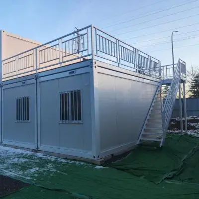 Low Cost Modern Tiny Mobile Modular Insulated Pre-Fab Container House Made China Apartment Use Featuring Steel Sandwich Panel