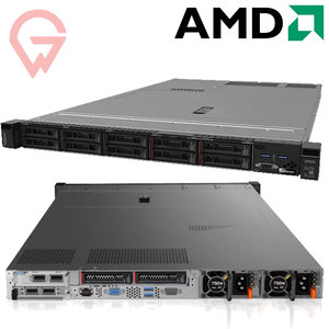 เซิร์ฟเวอร์ ThinkSystem SR635 1U แบบติดตั้งในตู้แร็ค ใช้หน่วยประมวลผล AMD 7003 กำลังไฟ 280 วัตต์ หน่วยความจำ 2TB DDR4 3200MHz สำหรับโซลูชัน Lenovo Virtualization Ready Hybrid IT - Product Image 1