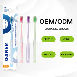 工厂批发家用一次性牙刷，软质 PBT 刷毛，TPR 塑料手柄，常规尺寸，清洁高效 - Product Image 4