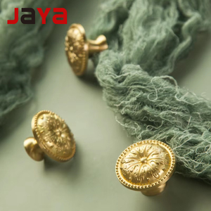 JAYA Antique Brass Drawer Pull Handles Bronze Cabinet <strong>Knobs</strong> Vintage Furniture Handles Porcelain Almirah <strong>Door</strong> Pulls for Cabinets - Product Image 1