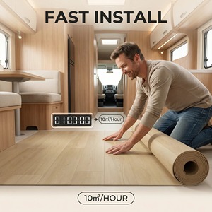 Revêtement de <span class=keywords><strong>sol</strong></span> industriel flexible en vinyle couleur cendre avec couche de bouleau russe <span class=keywords><strong>pour</strong></span> usage extérieur, <span class=keywords><strong>sous</strong></span>-<span class=keywords><strong>sol</strong></span>, appartements locatifs et camping-cars - Product Image 3