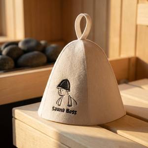 Chapeau <span class=keywords><strong>de</strong></span> sauna en feutre recyclé éco-responsable Ink Line White, vente en gros, logo personnalisé, directement <span class=keywords><strong>de</strong></span> l'usine, bonnet <span class=keywords><strong>de</strong></span> <span class=keywords><strong>bain</strong></span> vapeur et spa - Product Image 1