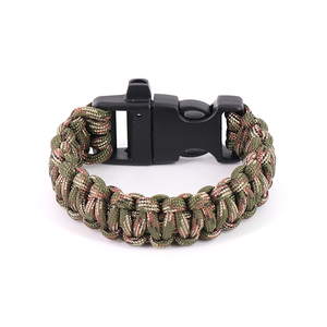 Pulsera portátil de supervivencia al aire libre camuflaje silbato estilo Camo plástico Paracord viajar senderismo escalada barbacoa <span class=keywords><strong>Camping</strong></span> - Product Image 3