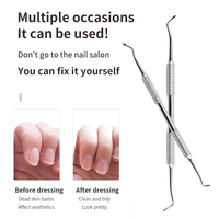 Vente en gros de haute qualité Pédicure Manucure Outils de soin des ongles Outil de soin des ongles Pousse-cuticules des doigts Ongles