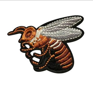 Badge brodé personnalisé pour T-shirt, appliques de vêtements, logo sur mesure, patch brodé abeille à coudre pour chapeau et sac - Product Image 2