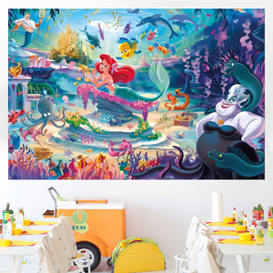 Fondo Fotográfico con Temática <span class=keywords><strong>de</strong></span> Sirena, Pancarta <span class=keywords><strong>de</strong></span> Fondo <span class=keywords><strong>de</strong></span> Princesa Ariel para Decoración <span class=keywords><strong>de</strong></span> Fiestas <span class=keywords><strong>de</strong></span> <span class=keywords><strong>Cumpleaños</strong></span> Infantiles - Product Image 3