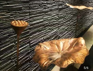 Stein furnier feuerfest neues Material leichte Wand Keramik weiche Steinwand verkleidung flexible Quarz platte Fliesen Außen fliesen - Product Image 6