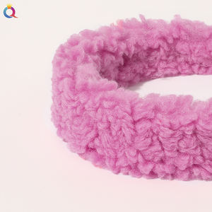 إكسسوارات شعر نسائية جديدة من QIYUE، عصابة رأس عريضة أنيقة من الفرو الصناعي والصوف للفتيات - Product Image 6