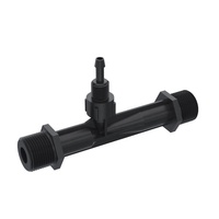 Mini Inyector Venturi HH-F20, Material PVDF, Tubo Venturi, Medidor Venturi