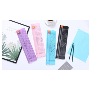 Cortador de papel resistente con bloqueo de seguridad-Hoja de precisión para oficina, artesanía y uso doméstico (diseño de abrazadera automática) - Product Image 3