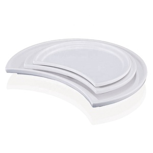 Suministro de fábrica Restaurante Vajilla Forma De Luna única Plato de cena de melamina de 11 pulgadas - Product Image 4
