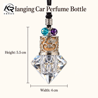 Flacon de parfum décoratif de luxe en verre, flacon de parfum vide orné, emballage personnalisé avec logo, vente en gros