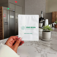 Sachet filtre à café recyclable à suspendre |   Sachets biodégradables à usage unique pour café filtre avec logo personnalisé, faible MOQ, OEM 500 pièces