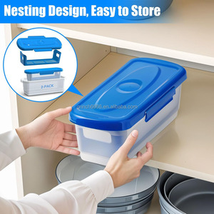 Bol à pâte à tremper avec couvercle, shaker à pâte à poisson, meilleur plateau à paner, bol à pâte avec couvercles, shaker pour <span class=keywords><strong>les</strong></span> <span class=keywords><strong>ailes</strong></span> de poulet - Product Image 6