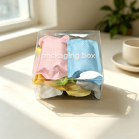 Boîtes cadeaux en plastique acétate PET transparent pour l'emballage de lingerie, de sous-vêtements et de vêtements