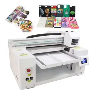 High precision 6050 A2 UV flatbed printer Prices 6050 A3 for Mug Pen Shoe Acrylic Glass Wood Metal T shirt printing machine