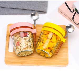 Vente en gros de pots en verre modernes de grande capacité avec couvercle hermétique, pour la conservation de la fraîcheur, pour le rangement dans la cuisine et le garde-manger - Product Image 2
