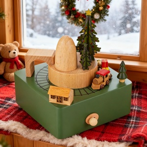 Caja Musical Navideña, Caja de Música de Madera Personalizada con Mecanismo Musical, Ave María - Product Image 1