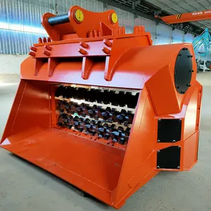 2023 New Concrete Rock Crusher Baldes Shredder Triagem Balde Para Escavadeiras