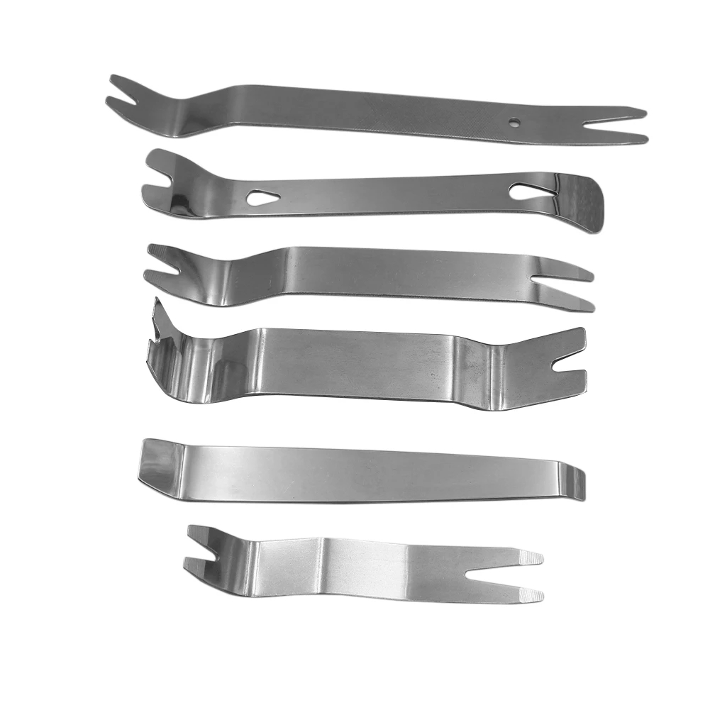 Стальная конструкция 6 шт набор инструментов для удаления уравновешивание автомобиля Съемник комплект набор инструментов для дверной панели аудио стерео терминал фиксатор