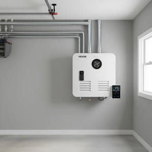 Calentador de agua sin tanque a gas propano Vevor de 65000 Btu con controlador, montado en la pared para automóvil, de acero inoxidable - Product Image 2