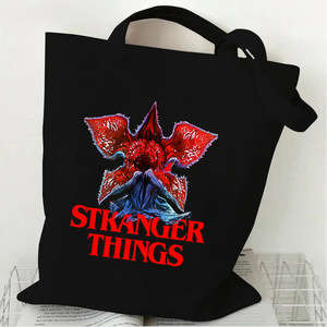 Borsa in tela Hot American <span class=keywords><strong>TV</strong></span> Series Stranger Things Stagione 5, Borsa a tracolla singola da donna, Borsa in tela alla moda per studenti Instagram - Product Image 1
